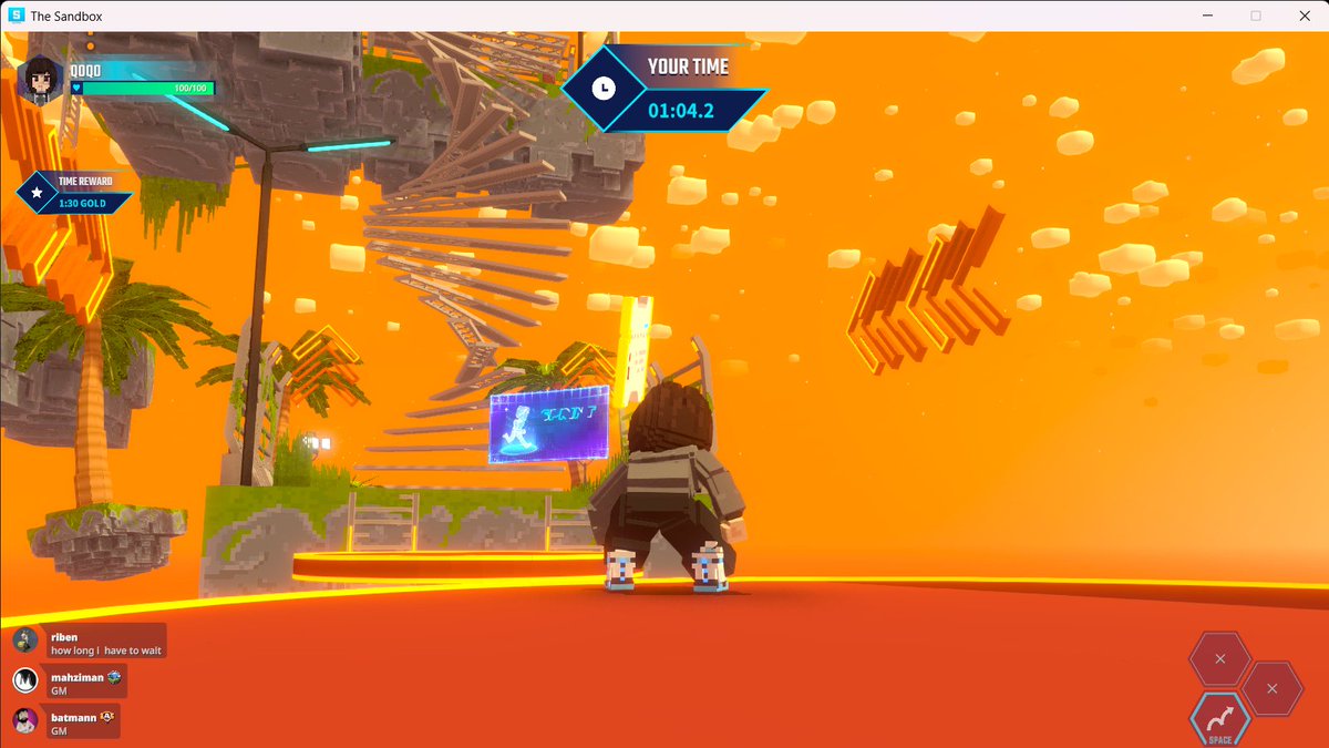 bear_panda2's tweet photo. Who wants to race me in Obby World? @TheSandboxGame 🏃‍♂️💨 🏁 https://t.co/GKj76TdmeX #AlphaSeason5 https://t.co/br0LpoaZmU