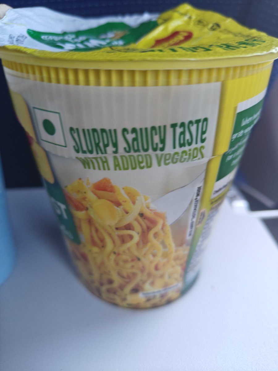 ShamPan80's tweet photo. @MaggiIndia  your claim all farce. This Neither had masala(like how masala should be), nor was it tasty. One of the most horrible products of your brand served on @IndiGo6E 
Request ur senior mgt team to taste this before u claim https://t.co/T2Ox4gsO9t