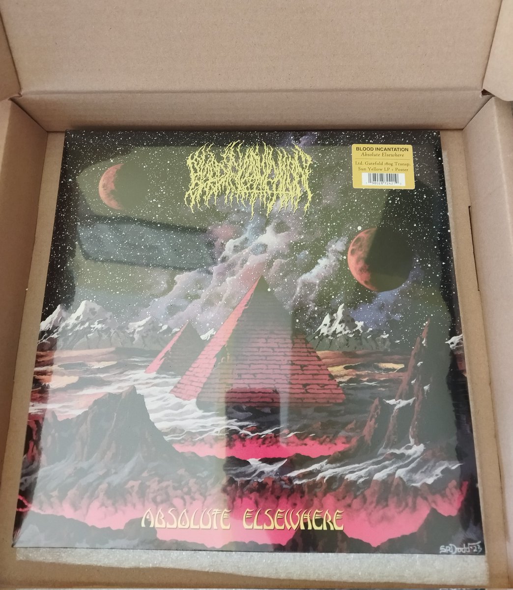 🚚📦 🤟🏻😎
BLOOD INCANTATION – Absolute Elsewhere
Sun Yellow 📀
#vinylrecords #vinyl #DeathMetal #Friday ☀️