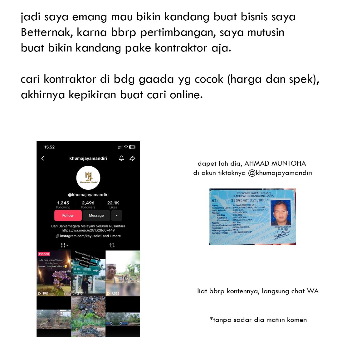 ranggadejan's tweet photo. Emang susah bisnis di negara ini, belom apa2 udah ketipu aja😔 https://t.co/oOmXLtOvWx