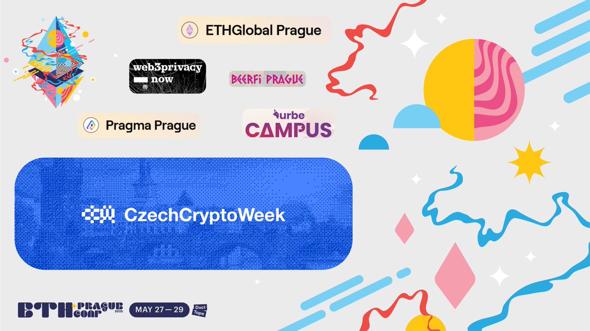 Wondering what else is cooking in Prague in May? 🧑‍🍳

🇨🇿 Keep an eye on the @CzechCryptoWeek, so you can start planning your trip around the events you fancy!!
More to be added! 👀

🔗 czechcryptoweek.com