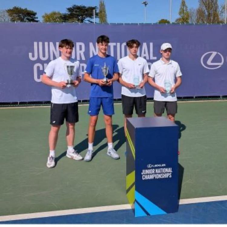 Congratulations to Rhys (Y11) and Eric (Y10) on winning boys doubles at the U16 nationals 🎾🏆. Well done both! They are playing U18 nationals next week so best of luck for that too!