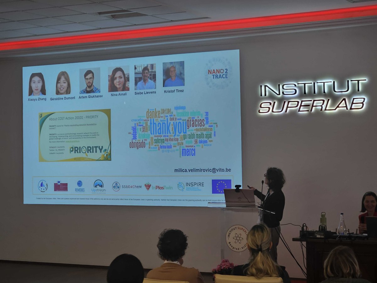 Foodscale Hub's Gordana Racic &amp; Olivera Stojilovic Trivunic attended "Microplastics for Breakfast"! Gordana highlighted InPlasTwin's Diss&amp;Comm in a 3-min pitch. Dr. Milica Velimirovic (VITO) also shared impactful work. 💡

#ResearchImpactEU #HorizonEurope #Microplastics