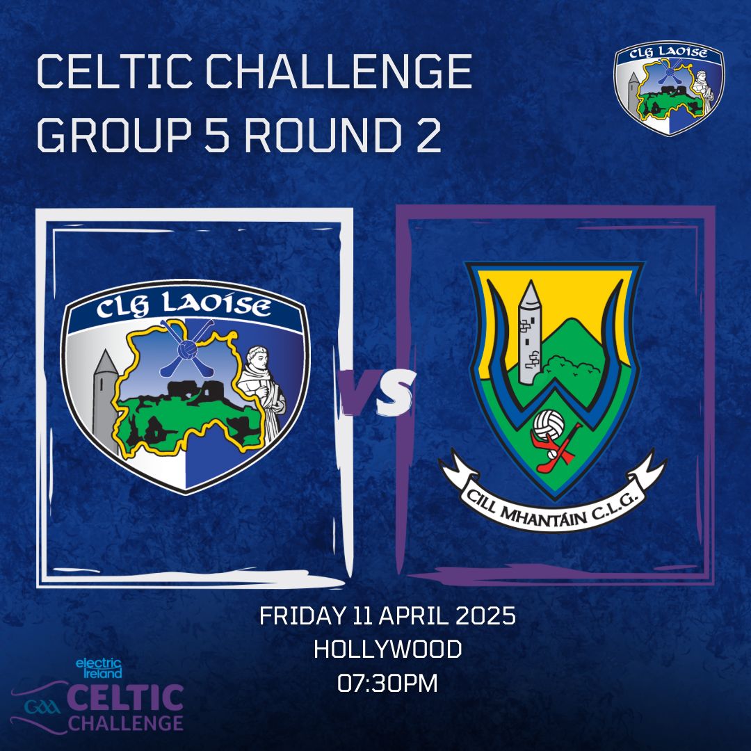 CLGLaois's tweet photo. Manager Brendan Phelan has named his 2025 Celtic Challenge Hurling Squad ahead of their Round 2 game away to Wicklow in Hollywood, tonight (Friday April 11th) at 7.30pm. 

Best of luck to all involved 🔵⚪️ https://t.co/zeM3d0re0C