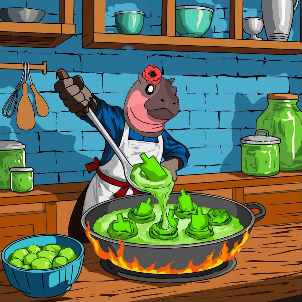 LET $POPPY COOK NOW 🧑‍🍳

Cooking up some green candles, we simmering but we be eating good soon 🔥