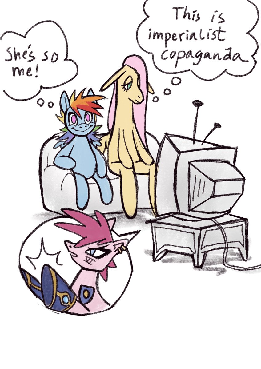 bimtimtom's tweet photo. general audience normie pilled rainbow x chronically online leftist fluttershy #flutterdash #mlp #arcane https://t.co/yoyhnMdfM5