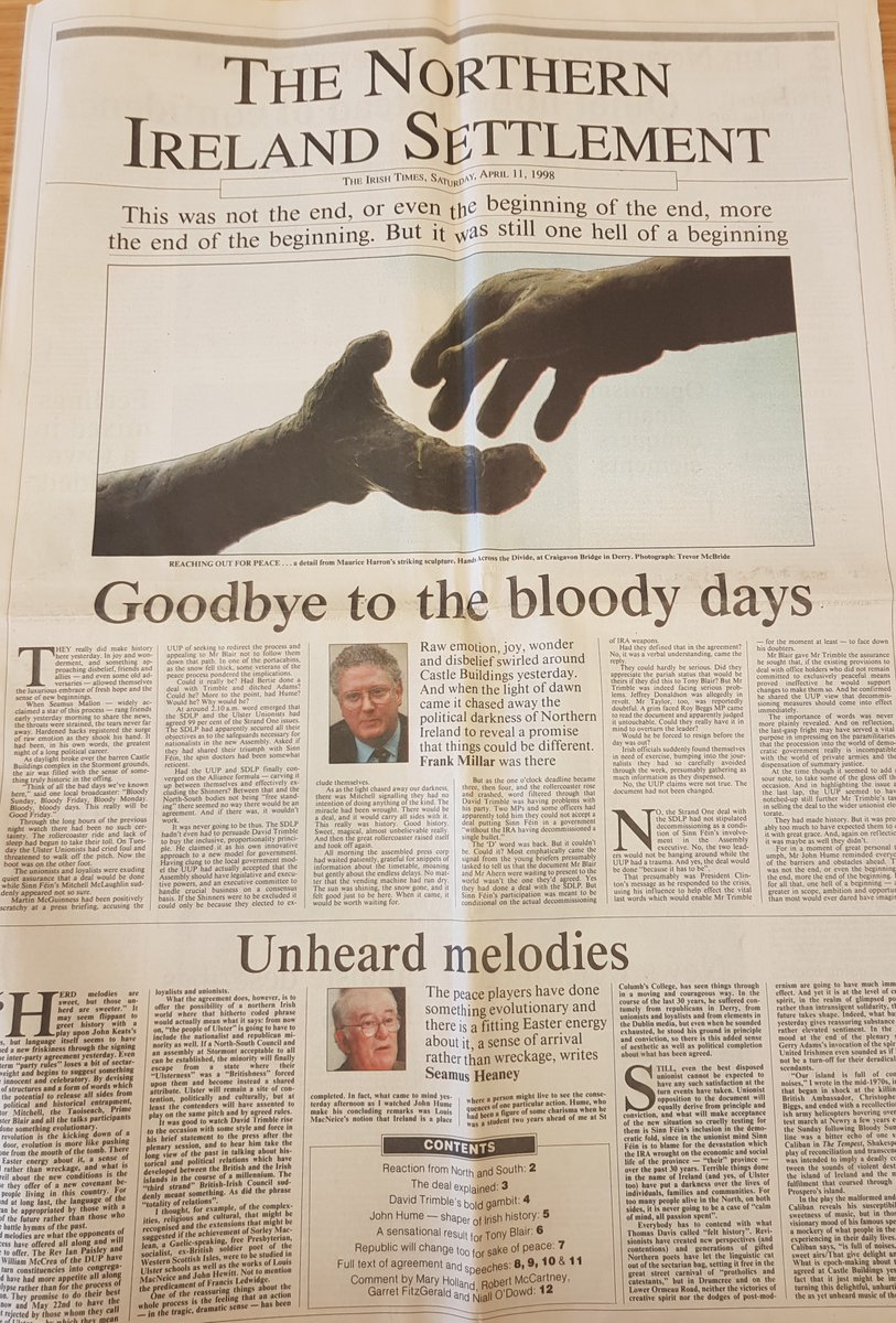 University of Galway Library (@uniofgalwaylib) on Twitter photo On the 27th anniversary of the #GoodFridayAgreement we are sharing a snippet of related material which is housed in our Archives <a href="/UniOfGalwayASC/">University of Galway Library Archives</a>. There is a wealth of material (blogs/interviews) also available on our microsite :library.universityofgalway.ie/goodfridayagre…
#NorthernIreland
#peace On the 27th anniversary of the #GoodFridayAgreement we are sharing a snippet of related material which is housed in our Archives <a href="/UniOfGalwayASC/">University of Galway Library Archives</a>. There is a wealth of material (blogs/interviews) also available on our microsite :library.universityofgalway.ie/goodfridayagre…
#NorthernIreland
#peace