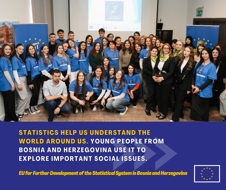 eubih's tweet photo. 10 teams from across BiH used statistics to tell powerful stories about life in their country 🎥📊.
Congrats to the winners from #Busovača, #Trebinje & #Kiseljak!
The EU continues to invest in 🇧🇦 youth and their ability to drive change. https://t.co/tjCaZU5qqS