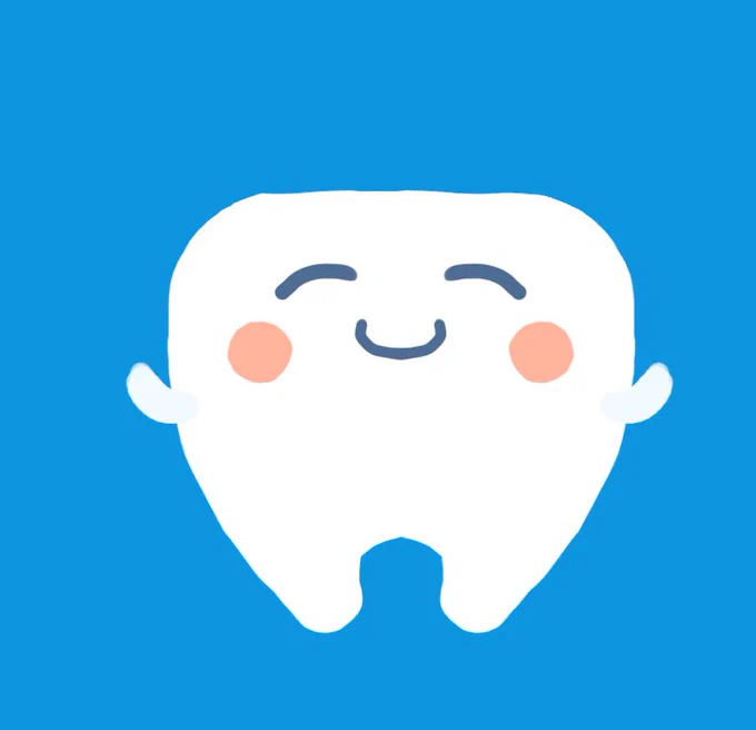 エイプリルフールの時アイコン用に描いた歯のイラスト 
