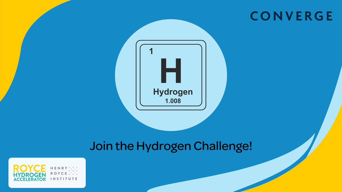 StrathInspire's tweet image. Calling all academic innovators in hydrogen! 🧪

@ConvergeC &amp;amp; the Royce Hydrogen Accelerator have launched a limited-edition Hydrogen Challenge for commercially viable projects

Make your impact with the £20k prize pot. Apply by 30 April: buff.ly/McbhAKr