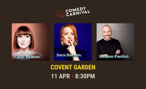 Comedy Carnival (@comedycarnival) on Twitter photo International stand up comedy TONIGHT, featuring Live at The Apollo star <a href="/callybeaton/">Cally Beaton PRE-ORDER Namaste Motherf*ckers book!</a>, Edinburgh Comedy Award nominee <a href="/sarabarron/">Sara Barron</a>, Stefano Paolini and Pete Gionis as MC.
Tickets: comedycarnival.co.uk/covent-garden/
Doors 7:30pm - 8:30pm. Show 8:30pm - 10:30pm. International stand up comedy TONIGHT, featuring Live at The Apollo star <a href="/callybeaton/">Cally Beaton PRE-ORDER Namaste Motherf*ckers book!</a>, Edinburgh Comedy Award nominee <a href="/sarabarron/">Sara Barron</a>, Stefano Paolini and Pete Gionis as MC.
Tickets: comedycarnival.co.uk/covent-garden/
Doors 7:30pm - 8:30pm. Show 8:30pm - 10:30pm.