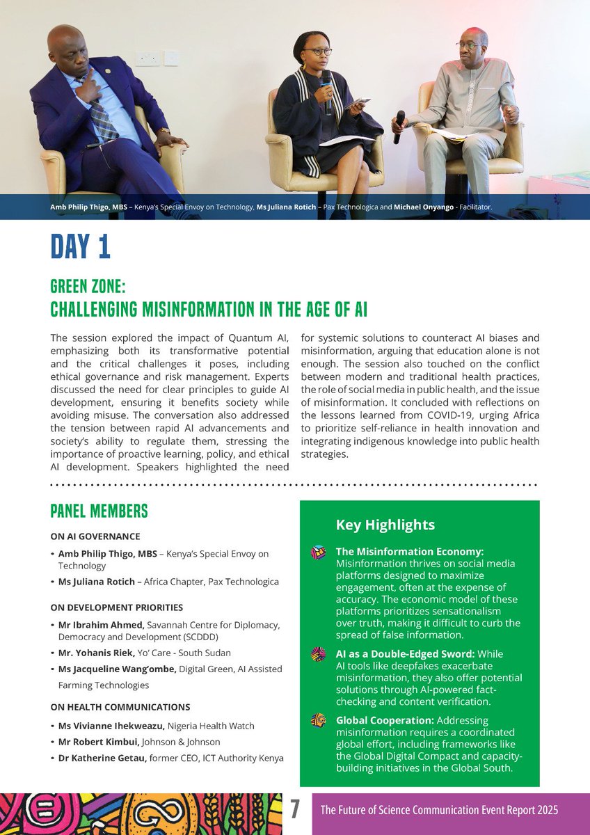 ScienceAlly's tweet photo. The session explored Quantum AI's impact, emphasizing its transformative potential and its critical challenges, including ethical governance and risk management.  @pthigo @afromusing @mqhlay @SheilaAfrica #Ai #ScienceCommunications https://t.co/V4sKWy9EC5