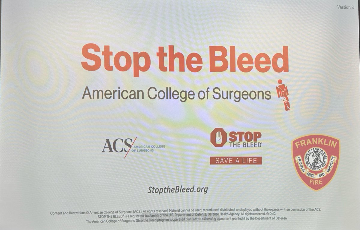This week our FHS Senior Project students were certified in a new program we teach called Stop the Bleed. This program teaches people how to control bleeding until EMS arrives helping save lives due to response times for EMS. 🚑❤️🩸🚑❤️🩸
