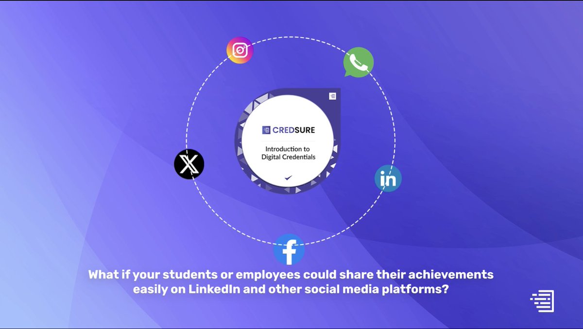 Cred_Sure's tweet photo. Digital badges can transform your learning programs. Learn how you can quickly start issuing digital badges with CredSure.

Book a demo 👉 https://t.co/cArzAvONWB

#digitalcredentials #digitalbadges #digitalcertificates #elearning https://t.co/YTBBsEMU5a