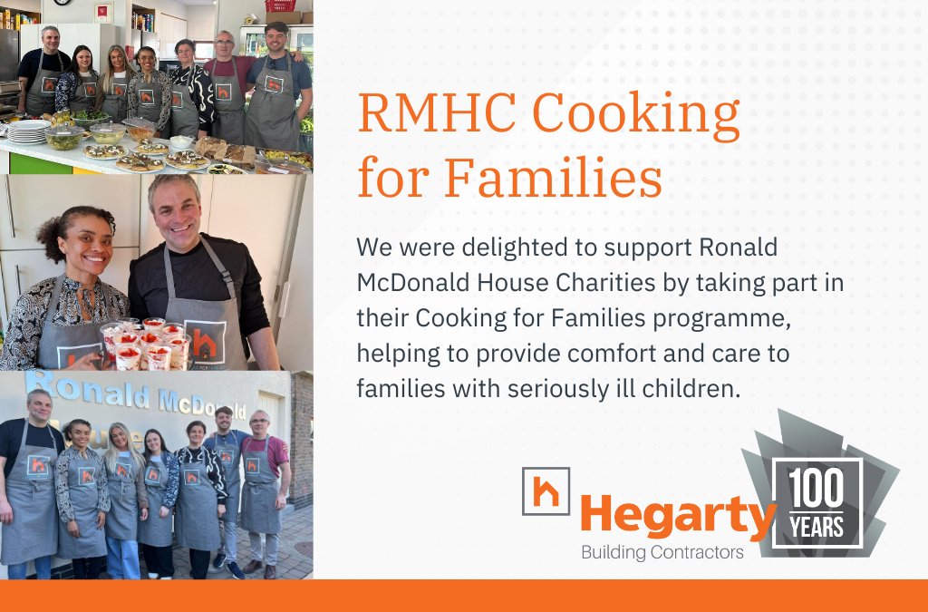 PJ Hegarty & Sons (@pjhegartysons) on Twitter photo We were delighted to have a team take part once again in the <a href="/RMHC_Ireland/">Ronald McDonald Hse</a> Cooking for Families programme yesterday! A team of seven from PJ Hegarty stepped into the kitchen yesterday to cook a meal for families Ronald McDonald House in Crumlin.
#PJHegarty #PJHegarty100 We were delighted to have a team take part once again in the <a href="/RMHC_Ireland/">Ronald McDonald Hse</a> Cooking for Families programme yesterday! A team of seven from PJ Hegarty stepped into the kitchen yesterday to cook a meal for families Ronald McDonald House in Crumlin.
#PJHegarty #PJHegarty100