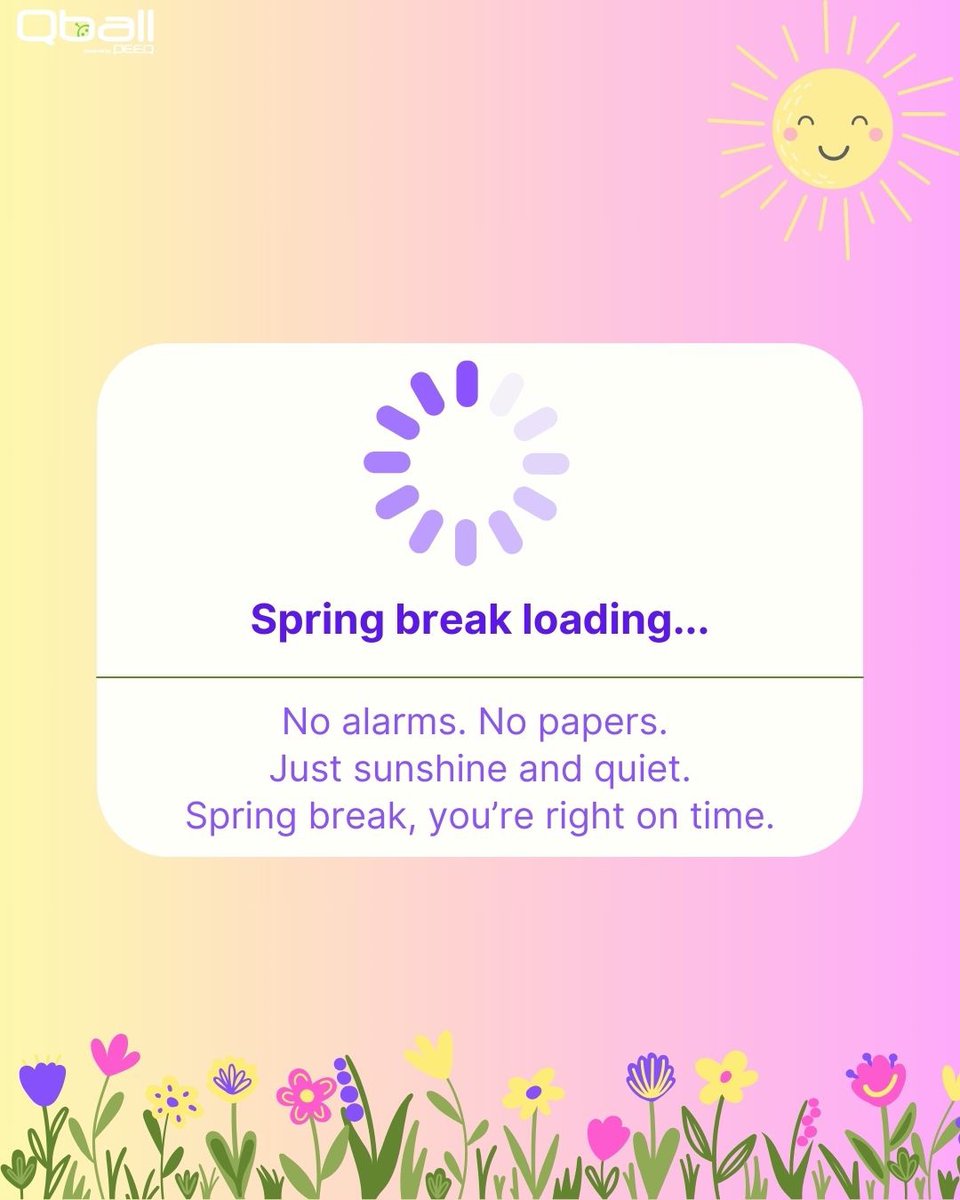 🌸 Spring break check in: Loading... Complete...or Dreaming of it! 🌴

Whether you’re counting down the days, soaking up the sun, or already back in the classroom, just know- we see you, we appreciate you, and you deserve that break!

Let’s hear it- what’s been the highlight of
