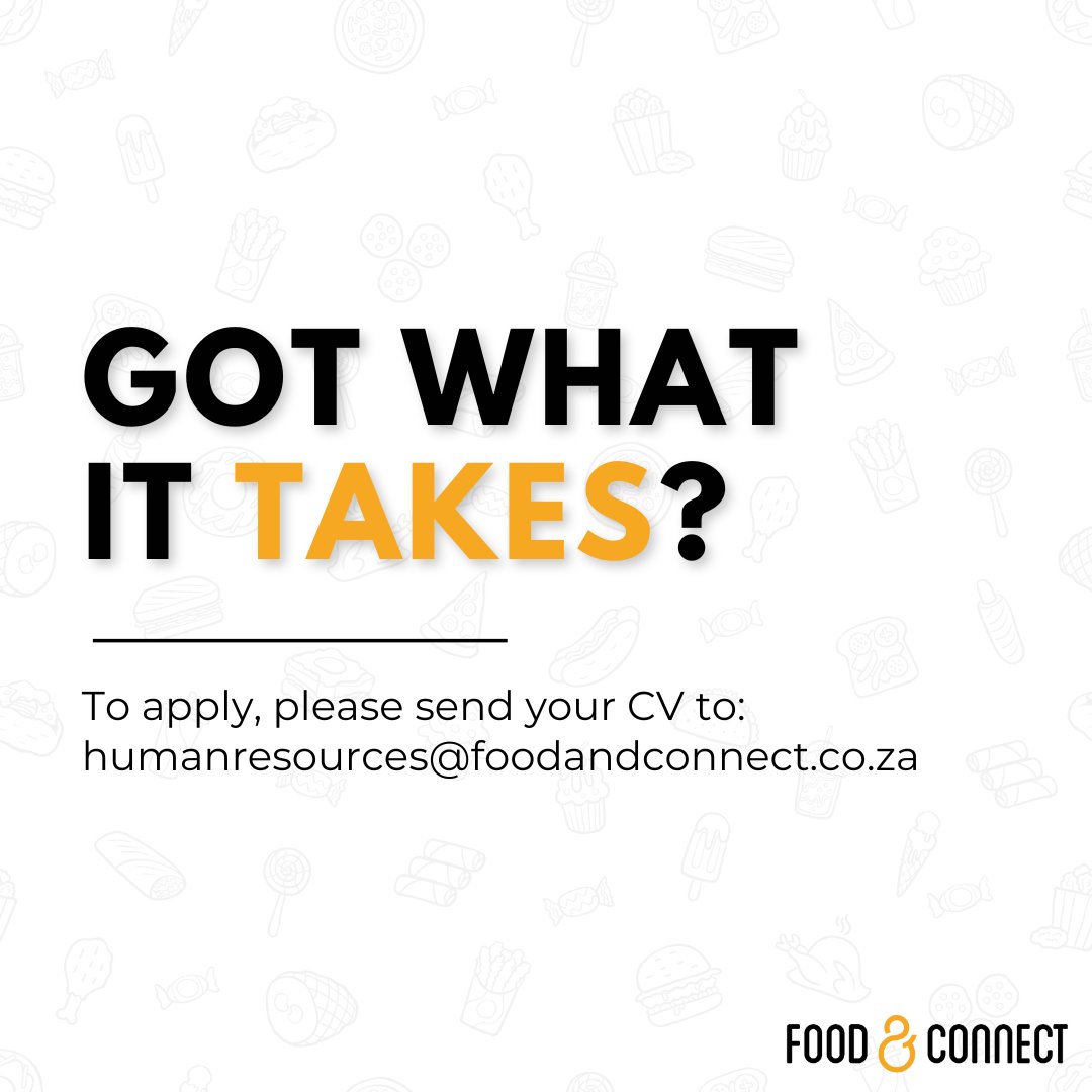 FoodandConnect's tweet photo. We’re excited to announce that we’re growing our team and looking for passionate individuals to join the Food &amp; Connect family in CAPE TOWN! 

Are you a skilled barista and someone who loves working in a vibrant and supportive environment, we want to hear from you. https://t.co/kqTRd6nApa