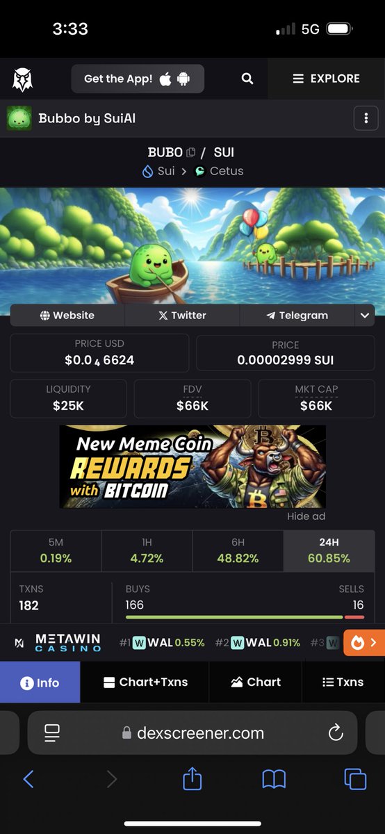 DefiDegen250's tweet photo. ATH INCOMING FOR $BUBO 🥳

Don’t fade builders who can deliver 🫡

@bubbofun @SuiNetwork @EmanAbio 

The first #BubbleBot on $SUI is going to multi-millions 🙌

#SuiFam💧 https://t.co/Jo4bEt1YXw