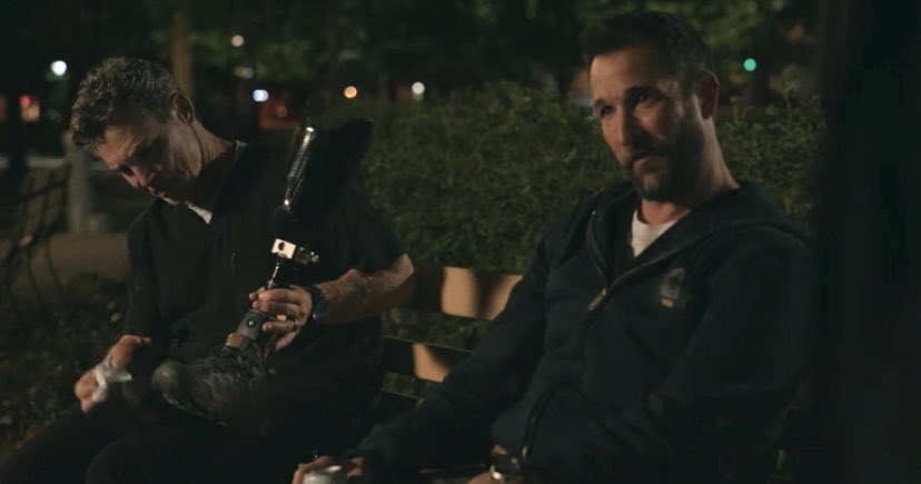 sloansavery's tweet image. the way they casually revealed that abbot has a prosthetic leg was so well done it adds so much depth to his character and backstory without it being the main thing that defines him #thepitt