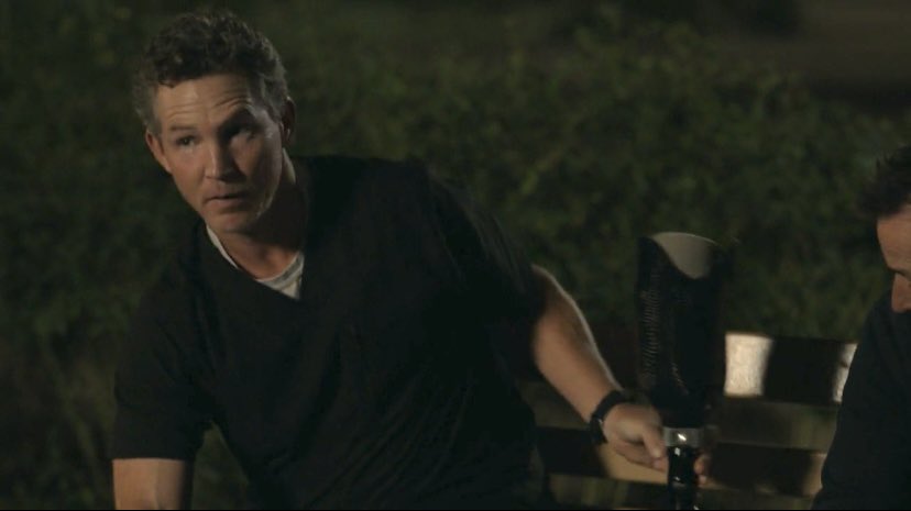 sloansavery's tweet image. the way they casually revealed that abbot has a prosthetic leg was so well done it adds so much depth to his character and backstory without it being the main thing that defines him #thepitt