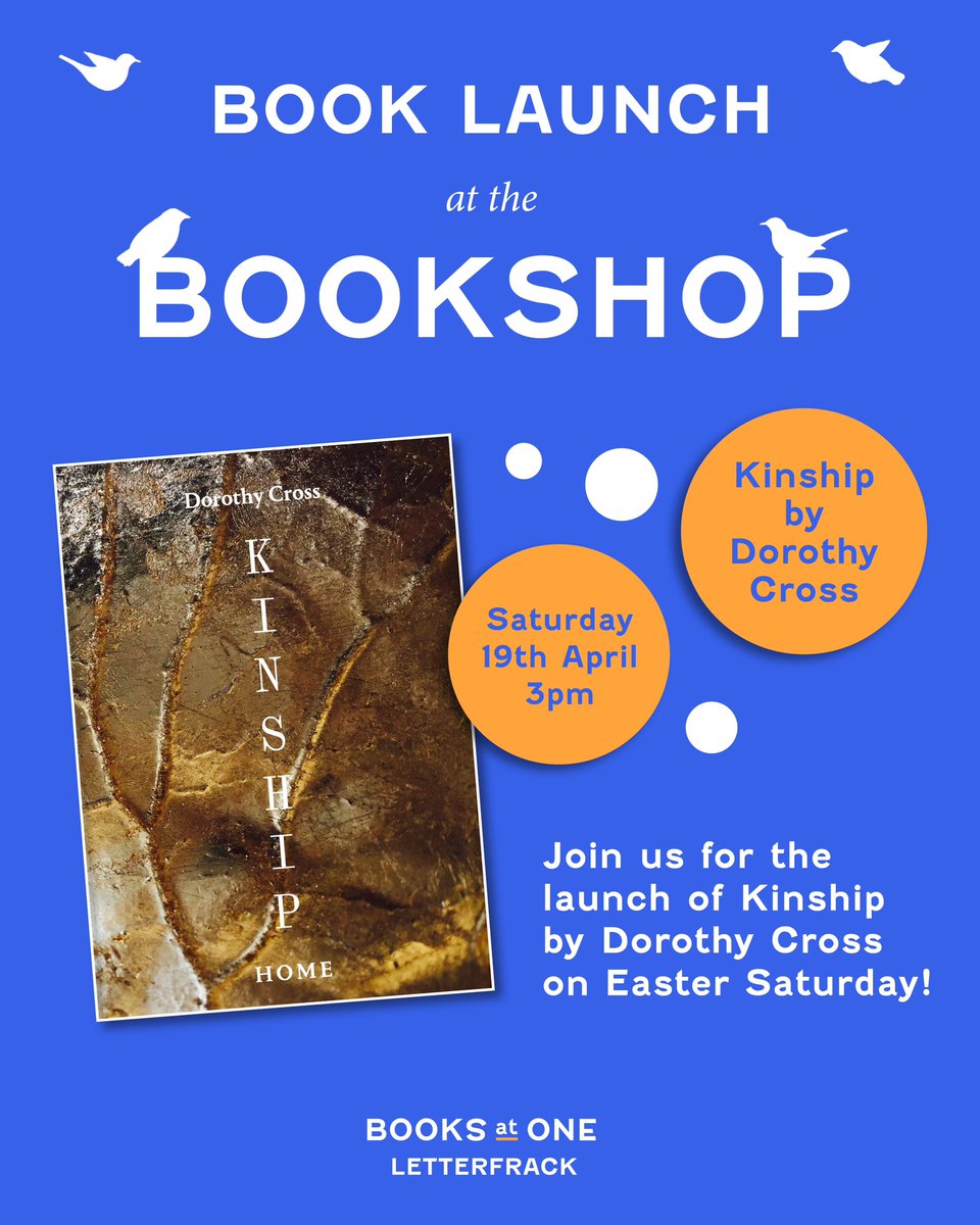 Delighted to be hosting the book launch for Dorothy Cross’ new book ‘Kinship’ 📚 Join us next week on Easter Saturday, 19th April, at 3pm. Don’t miss it! ✨ 

#booksatoneletterfrack #shoplocal #publishingireland #connemarabooks #newreleases #buyirish #dorothycross