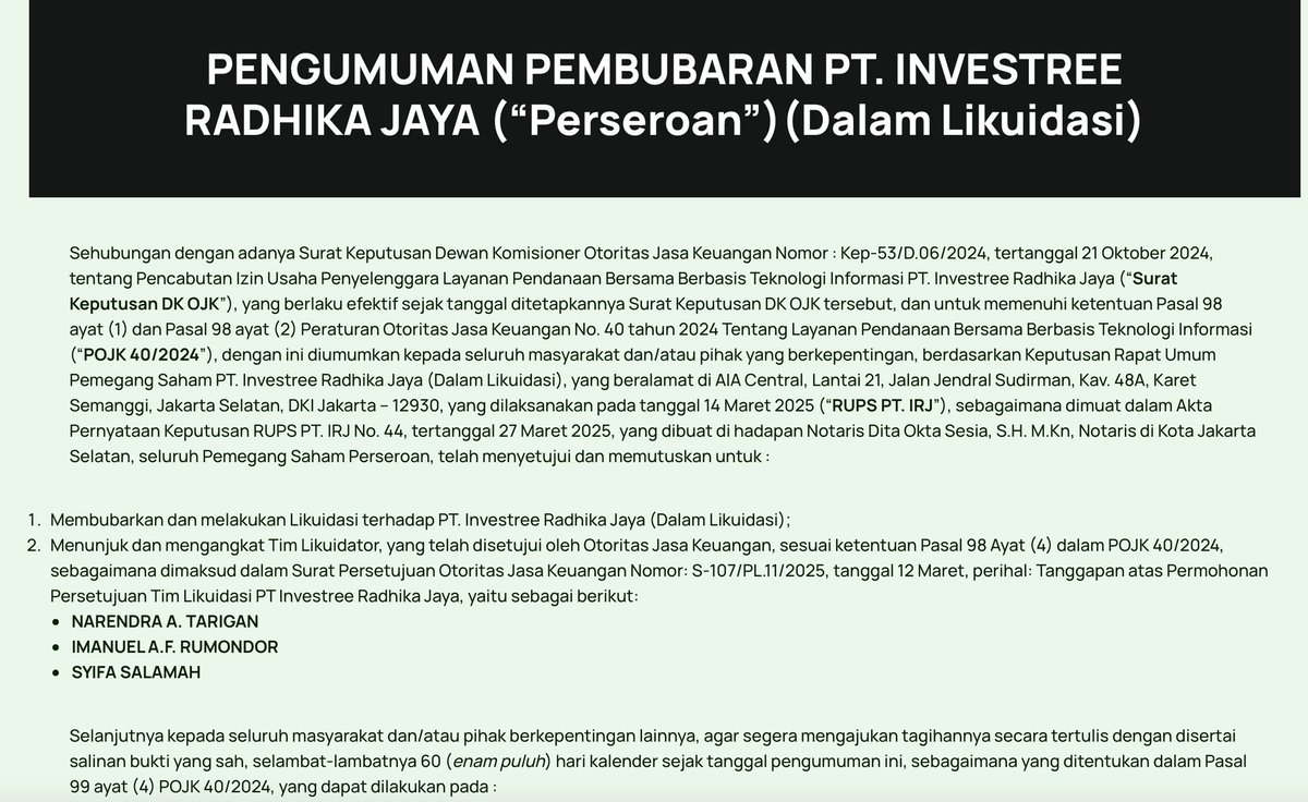 diskartes's tweet photo. Siapa yang masih nyangkut di Investree? https://t.co/qVPGzY9rY7