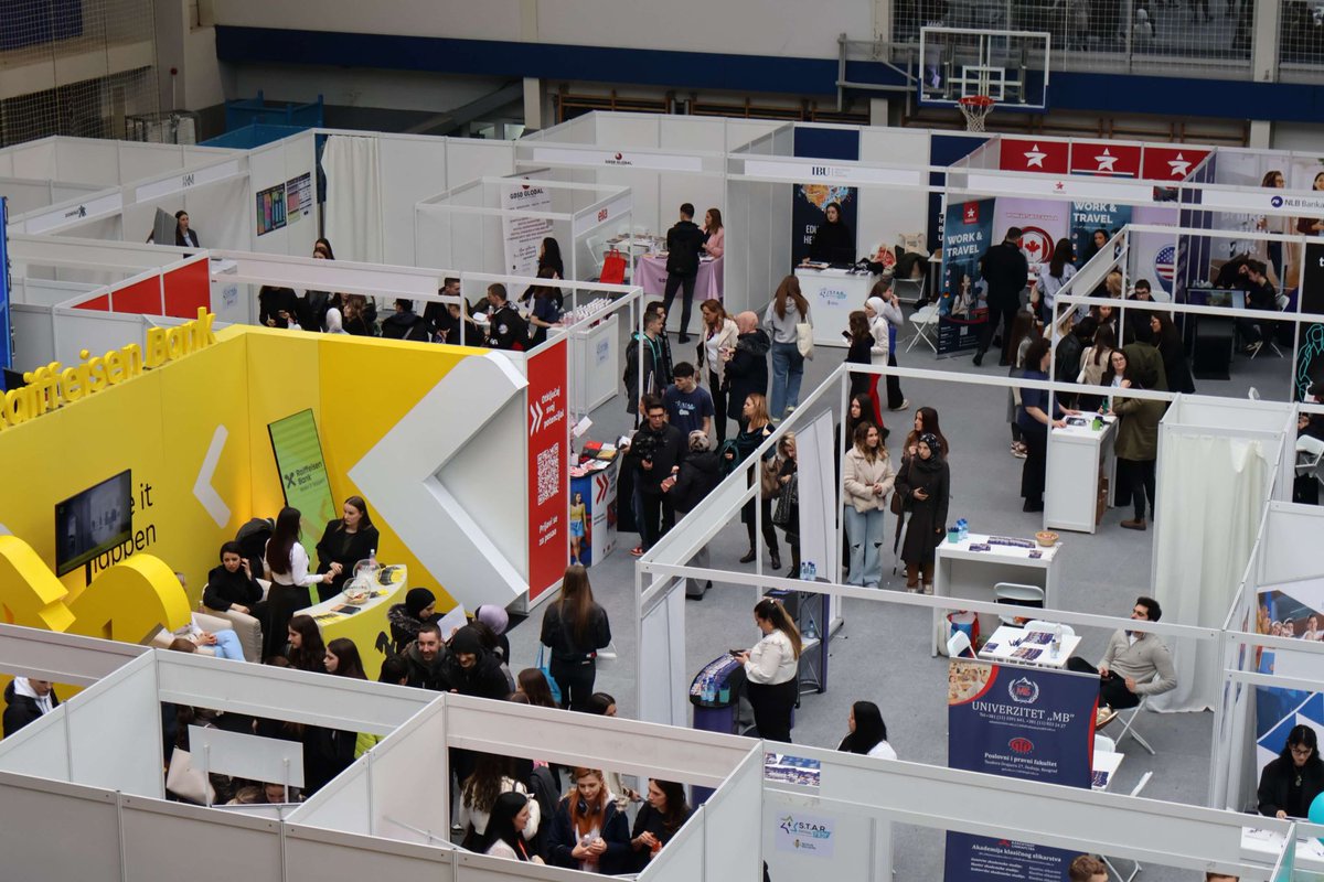 OpenSocietyWB's tweet photo. Big congrats to our grantee #STARstudy (BiH) for hosting the 4th #StarFest—BiH’s largest #youthcareer event! 

 💼 3K+ visitors 
 🌍 10 countries
🎤 23 speakers
💡 14 workshops 
 🙂 Endless smiles

#YouthinFocus shaping their future! 
🔗https://t.co/xuUmcyzZdw

#WesternBalkans #OSFWB