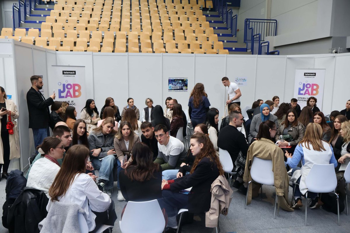 OpenSocietyWB's tweet photo. Big congrats to our grantee #STARstudy (BiH) for hosting the 4th #StarFest—BiH’s largest #youthcareer event! 

 💼 3K+ visitors 
 🌍 10 countries
🎤 23 speakers
💡 14 workshops 
 🙂 Endless smiles

#YouthinFocus shaping their future! 
🔗https://t.co/xuUmcyzZdw

#WesternBalkans #OSFWB