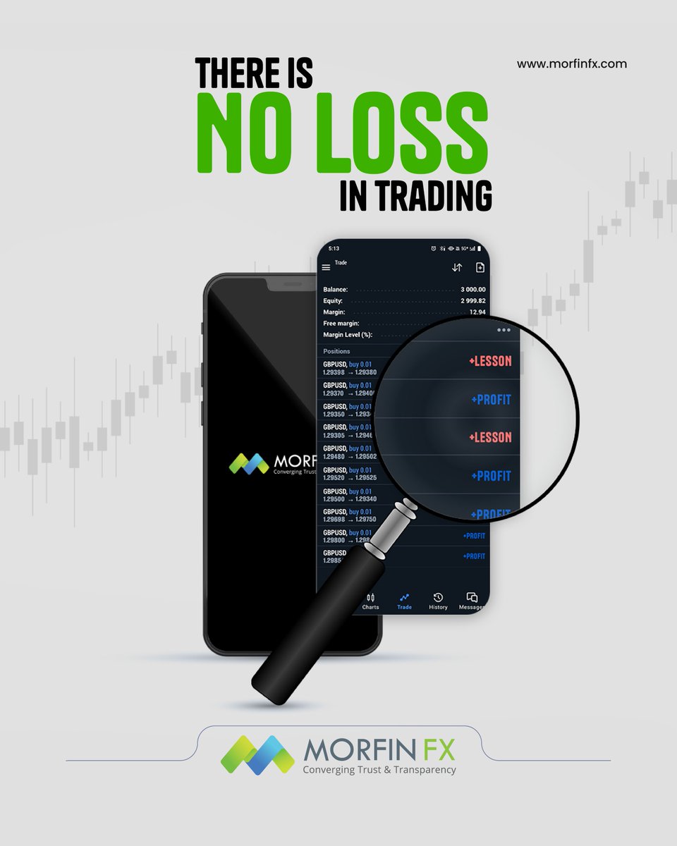 Morfinfx_Global's tweet image. 💎When Trading, turn your losses into valuable lessons by learning from your mistakes.

#lossisalesson #tradetowin #alwayslearn #nolossintrading #learnfrommistakes