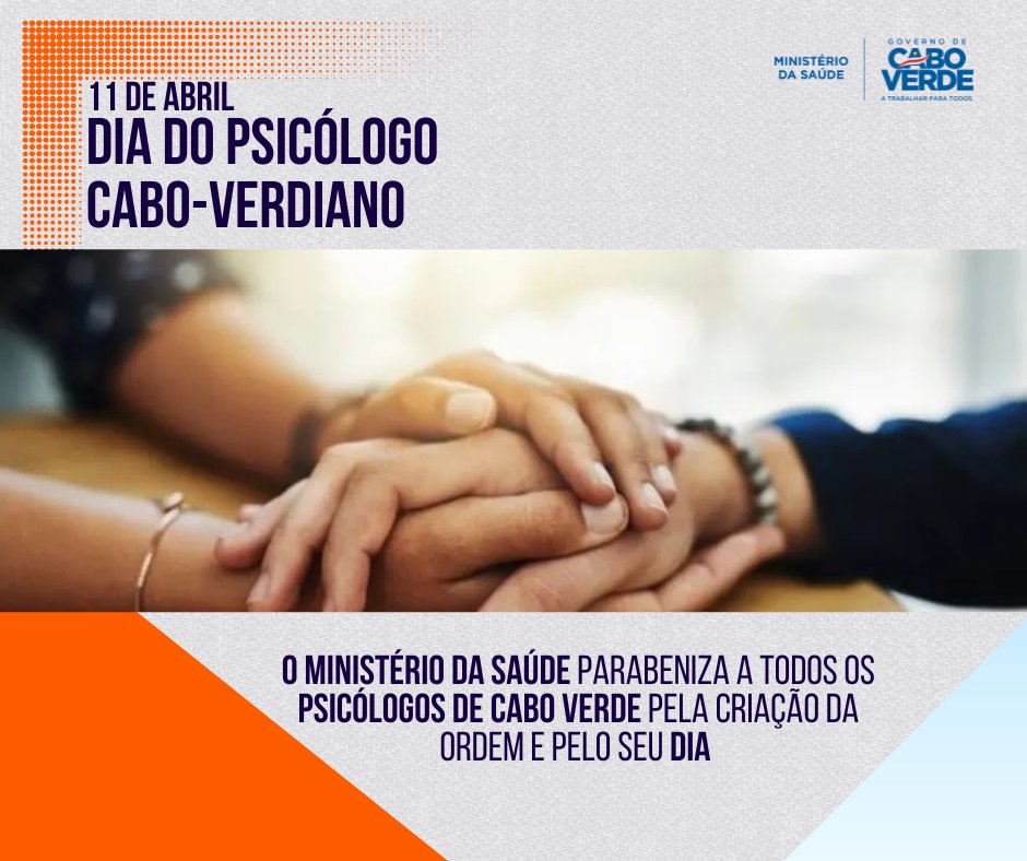 Dia do Psicólogo Cabo-verdiano

O Dia do Psicólogo Cabo-verdiano assinala-se a 11 de abril, uma data consensualizada pela Comissão Instaladora da OPCV e pela direção da então associação dos Psicólogos de Cabo Verde.