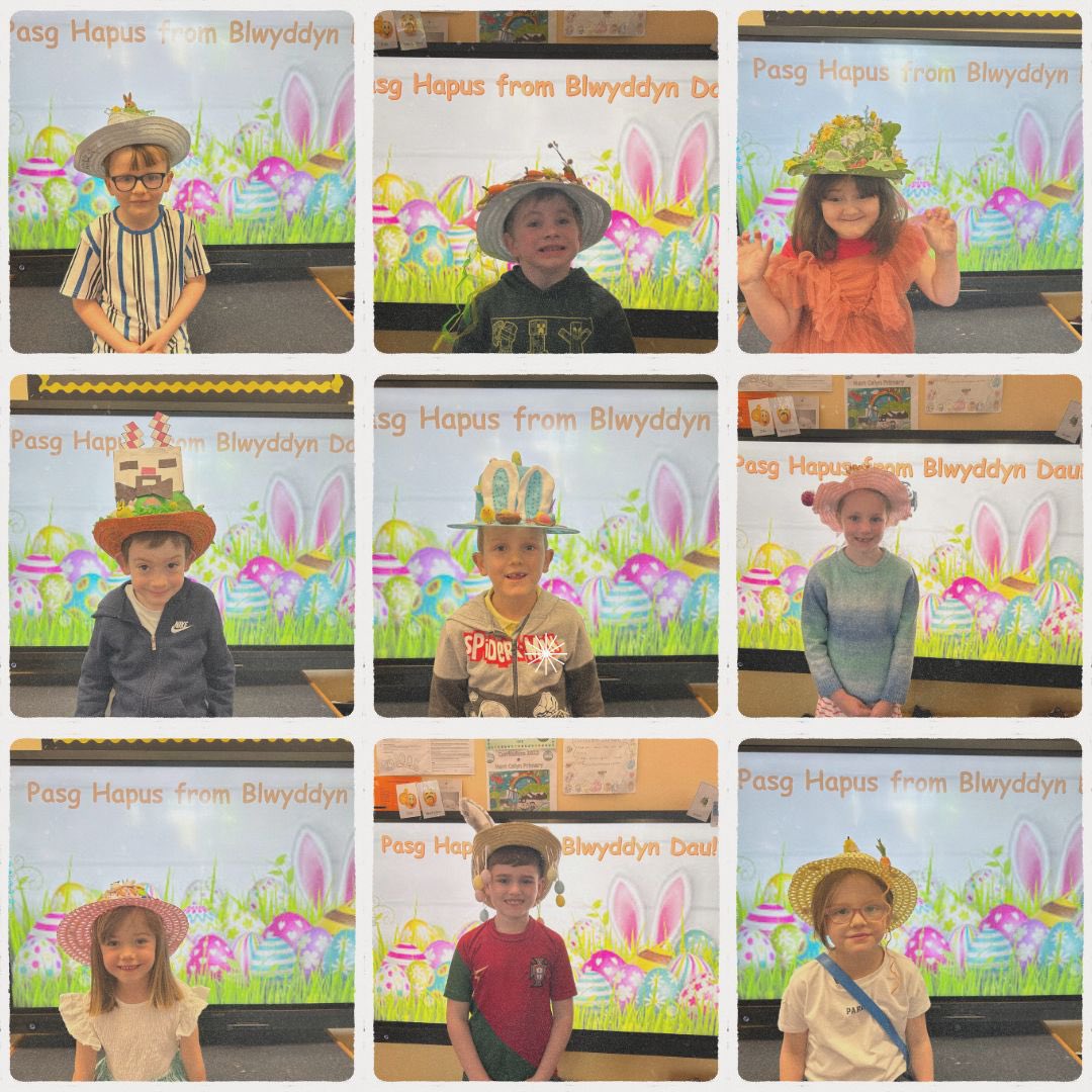 NantCelynY2's tweet photo. 🐣Pasg Hapus🐣
We’ve had a lovely day so far. So many amazing Easter Bonnets and even a visit from Miss Jones’ friend the Easter Bunny! @communityNCP thank you to our PFSA https://t.co/UJSkt4wesD