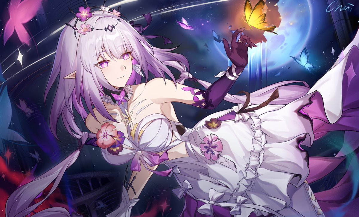 chui_1097's tweet photo. 指尖触碰的那个瞬间 #Castorice #HonkaiStarRail #遐蝶 https://t.co/Ai4jCWw3xO