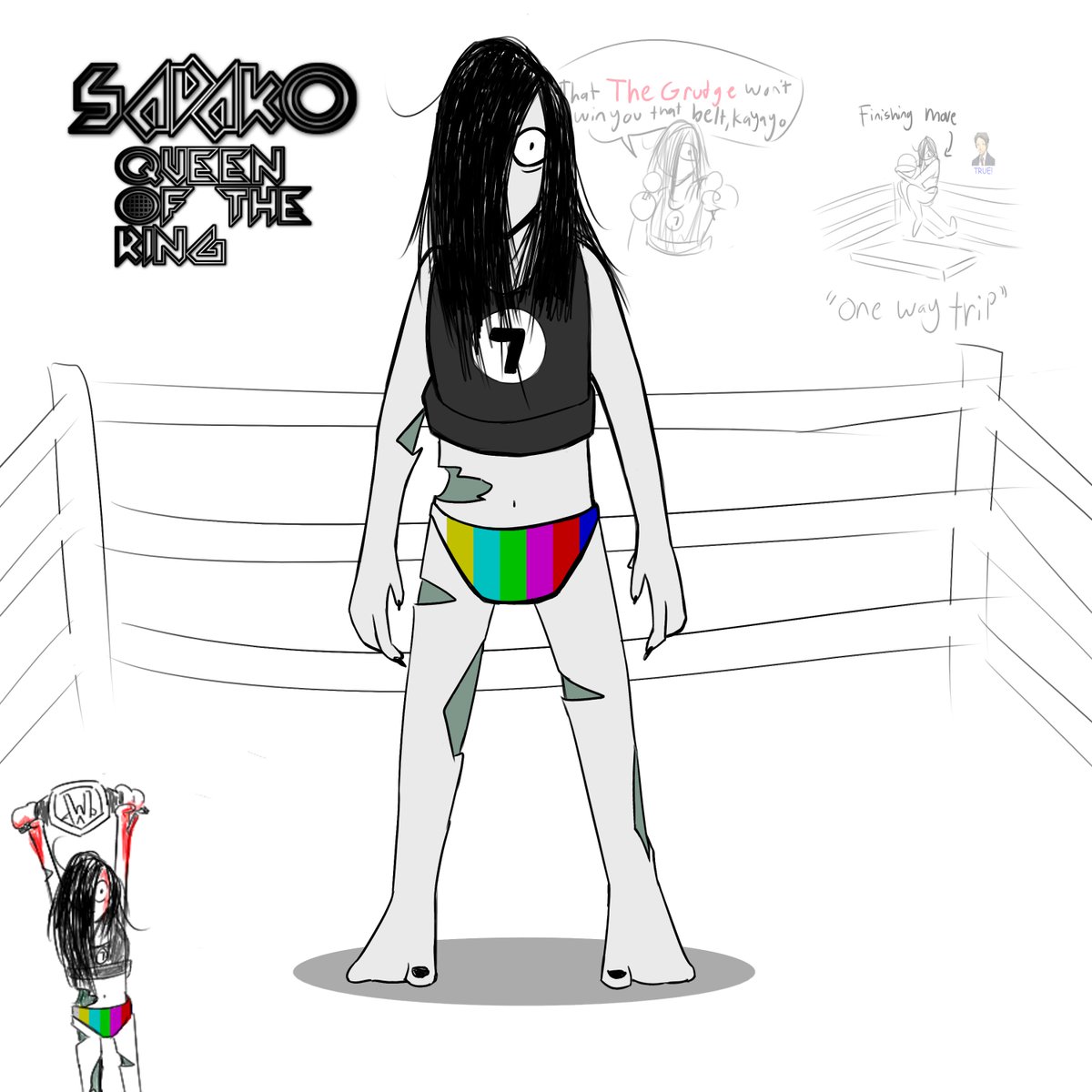 FicketyStudio's tweet photo. Wrestler Sadako
I will NOT stop this! https://t.co/EAy7ZNkUi6
