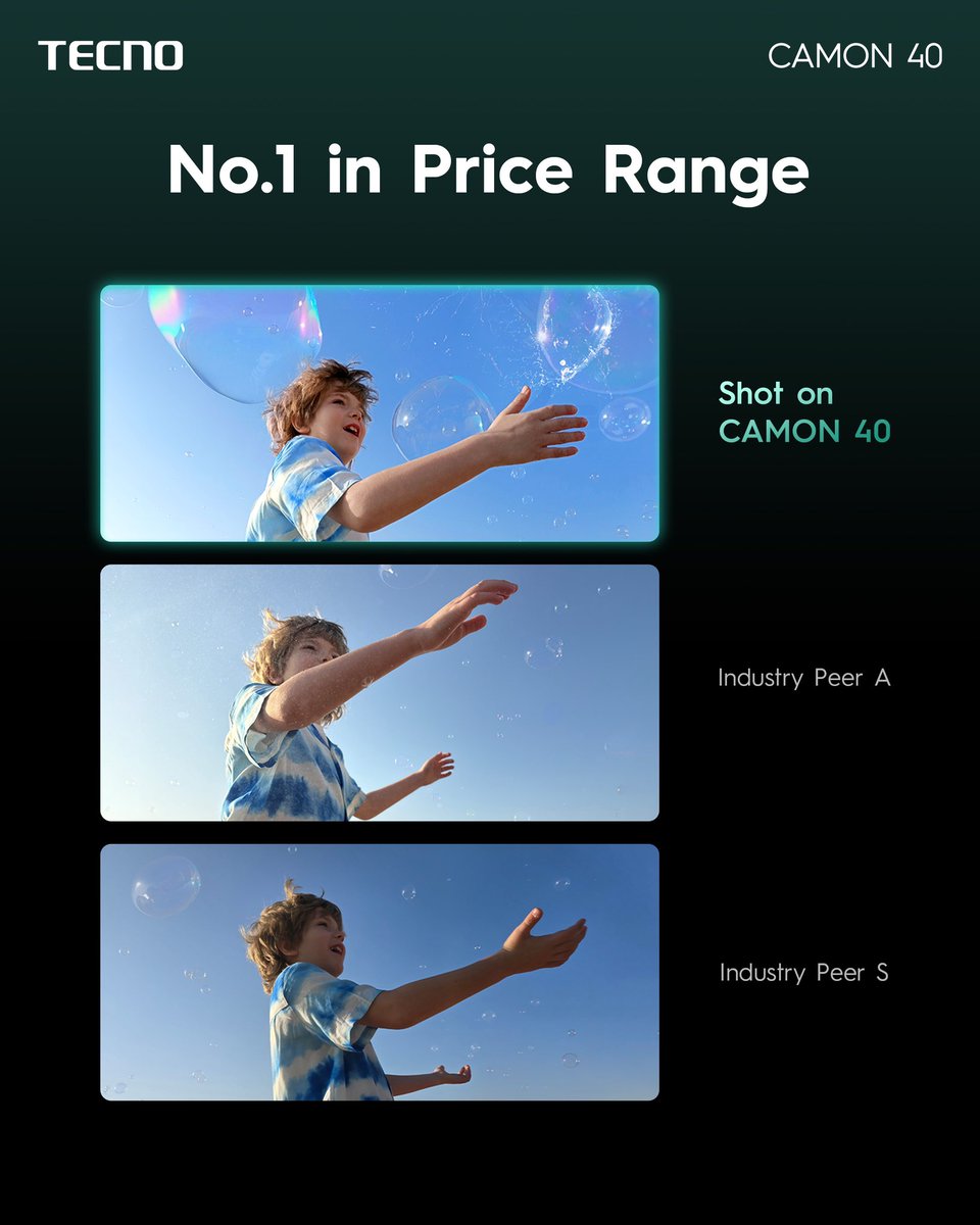Perfect Snap Anytime with TECNO CAMON 40 Series! 

Our advanced flashsnap technology ensures you capture every moment flawlessly. Compare and see why CAMON 40 Series leads in its class. Join the revolution and never miss a perfect shot! 

 #CAMON40Series #NoPoseJustSnap