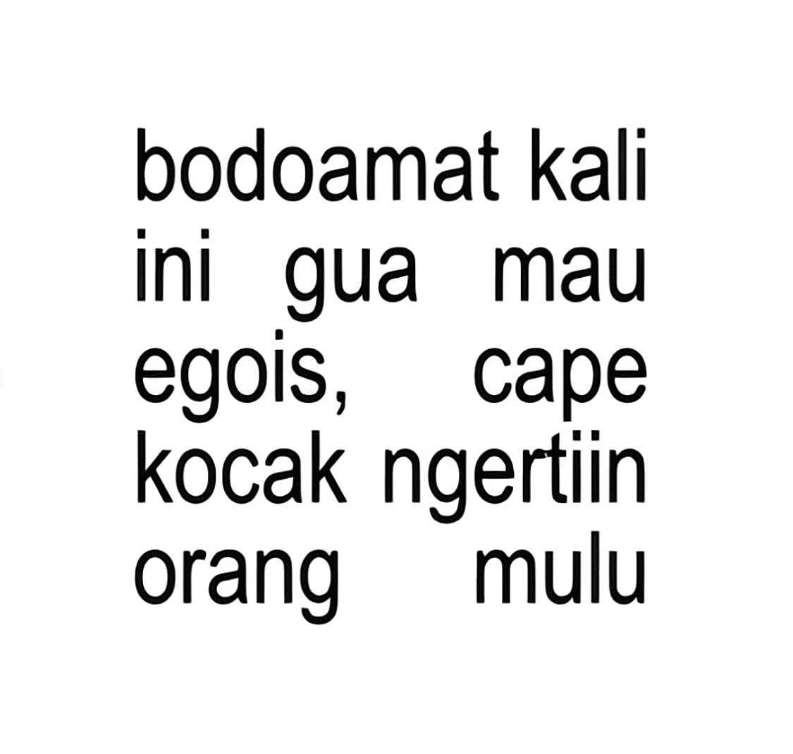 zakariamlk's tweet image. capek kocak ngertiin orang mulu
