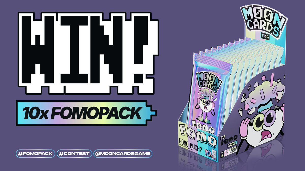 Moon Cards (@mooncardsgame) on Twitter photo GM. 🌝 Here's how to win 10 #MoonCards FOMO packs this weekend.
🌜 Before Tuesday (when referrals finish), share one of your invite codes in a funny, interesting or crazy way.
📸 Take a pic or video, share on X with #FOMOpack & tag us <a href="/MoonCardsGame/">Moon Cards</a>.
If we love it, you get GM. 🌝 Here's how to win 10 #MoonCards FOMO packs this weekend.
🌜 Before Tuesday (when referrals finish), share one of your invite codes in a funny, interesting or crazy way.
📸 Take a pic or video, share on X with #FOMOpack & tag us <a href="/MoonCardsGame/">Moon Cards</a>.
If we love it, you get