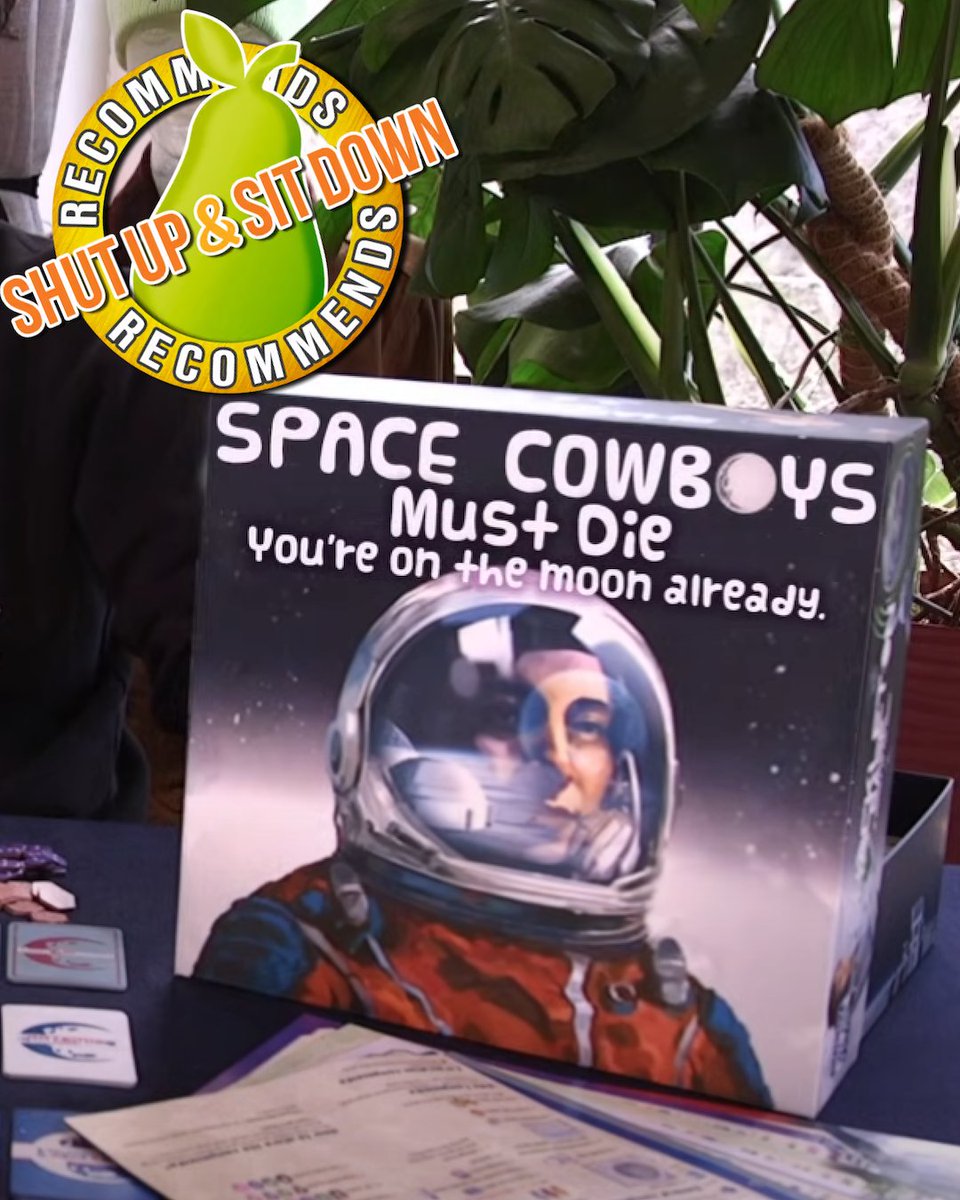 🍐 In some news, Shackleton Base secures a coveted Shut Up &amp; Sit Down Recommends!

In other news, based on their feedback, it has promptly been renamed to Space Cowboys Must Die: You're On The Moon Already.

This one will be back in stock NEXT MONTH so get your preorders ready.