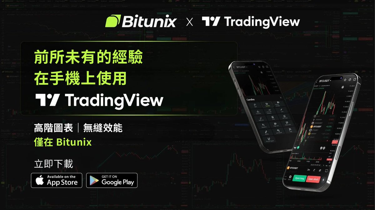 🚀透過Bitunix 手機版APP 使用所有TradingView 功能進行交易！ Bitunix 很榮幸地宣布@tradingview  已完全整合到我們的行動應用程式中📲 現在，您可以隨時隨地體驗網頁級圖表——透過無縫的
