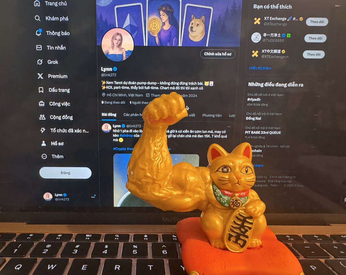 link272's tweet photo. Mèo chiêu tài phải cỡ này mới gồng nổi lệnh chứ tầm này :))))
#RugMeNot 🙏 #ToTheMoon 🌕
#Web3IsComing https://t.co/REE0E6h64F