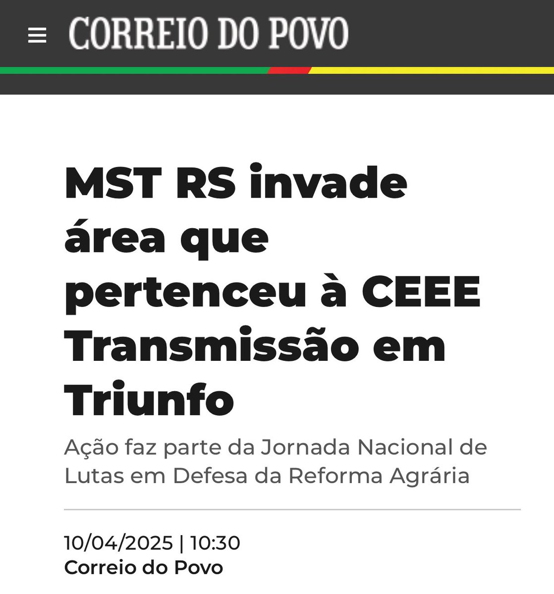 rdlorenzoni's tweet photo. Invadir propriedade privada é crime, não causa social. Tolerar esse tipo de ação é flertar com a anarquia. O Estado precisa agir com firmeza — quem invade, precisa responder. Sou signatário de uma CPI na assembleia do RS que visa investigar os líderes e os financiadores dessa organização criminosa aqui no RS. Seguirei atuando para que ela possa ser instalada.