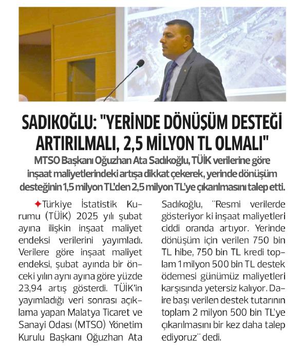 oasadikoglu's tweet photo. 📌120 metrekare bir dairenin maliyeti maalesef 2,5 milyon TL’nin üzerinde. 

📌Yerinde dönüşüm destekleri önemli ancak maliyeti karşılamakta yetersiz. 

📌Birçok insanımız toplam maliyeti denkleştirebilmeye çabalarken, destek miktarının artırılması ve son başvuru tarihi olan 30 Haziran'ın ileri ertelenmesi gerekmektedir.

📌https://t.co/Tcahqp4pvn

#Malatya

@csbgovtr @murat_kurum @malatyatso1923