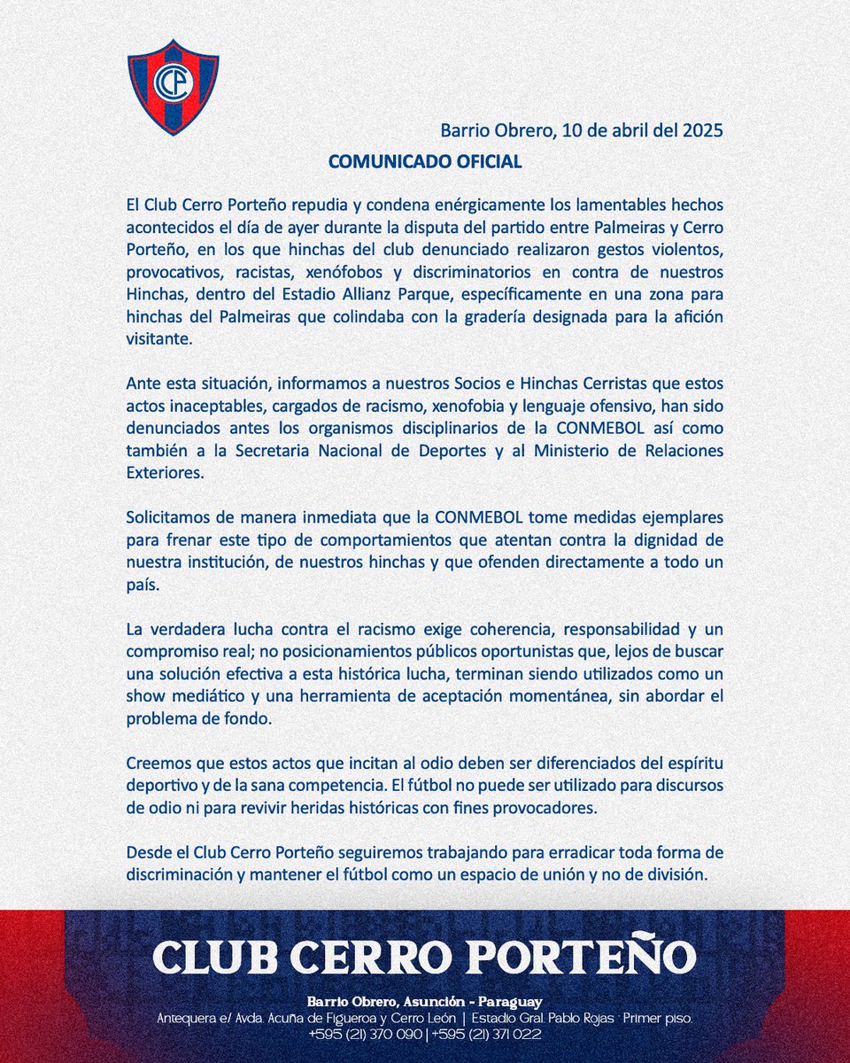 KikeEnciso's tweet photo. Cerro Porteño y la "mariconada" más basada de la historia. Aplicando la ley del talion, le termina "escupiendo" la verdad en la cara al show del Palmeiras. BRI LLAN TE! https://t.co/G7qWzzvNbv