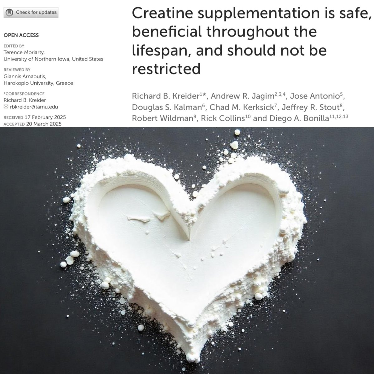 Creatine is safe and beneficial throughout life ✅

This new opinion article outlined the key data on why creatine is a vital nutrient for life 🔍

Here are the key facts ⬇️

1. Creatine is a naturally occurring compound that is needed to provide cellular energy 🧬 

2. The daily