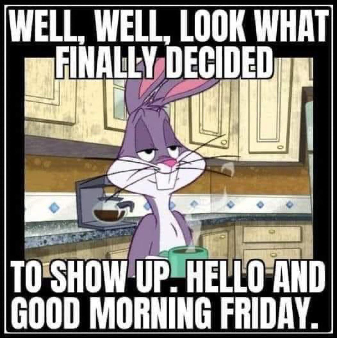 Good morning everyone. We made it! Happy Friday! Let's all have a great start to our weekends. Take care and be safe!