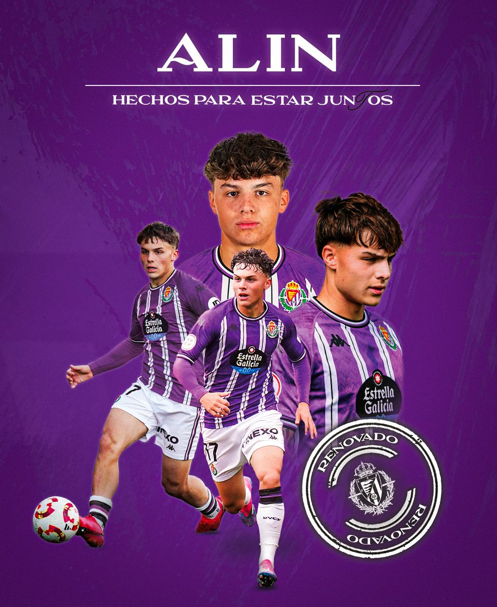 ✍️🏻💜 Alin amplía su vinculación hasta 2⃣0⃣2⃣6️⃣

¡Enhorabuena, Alin! 👏🏻

👉🏻 realvalladolid.es/noticias/alin-…