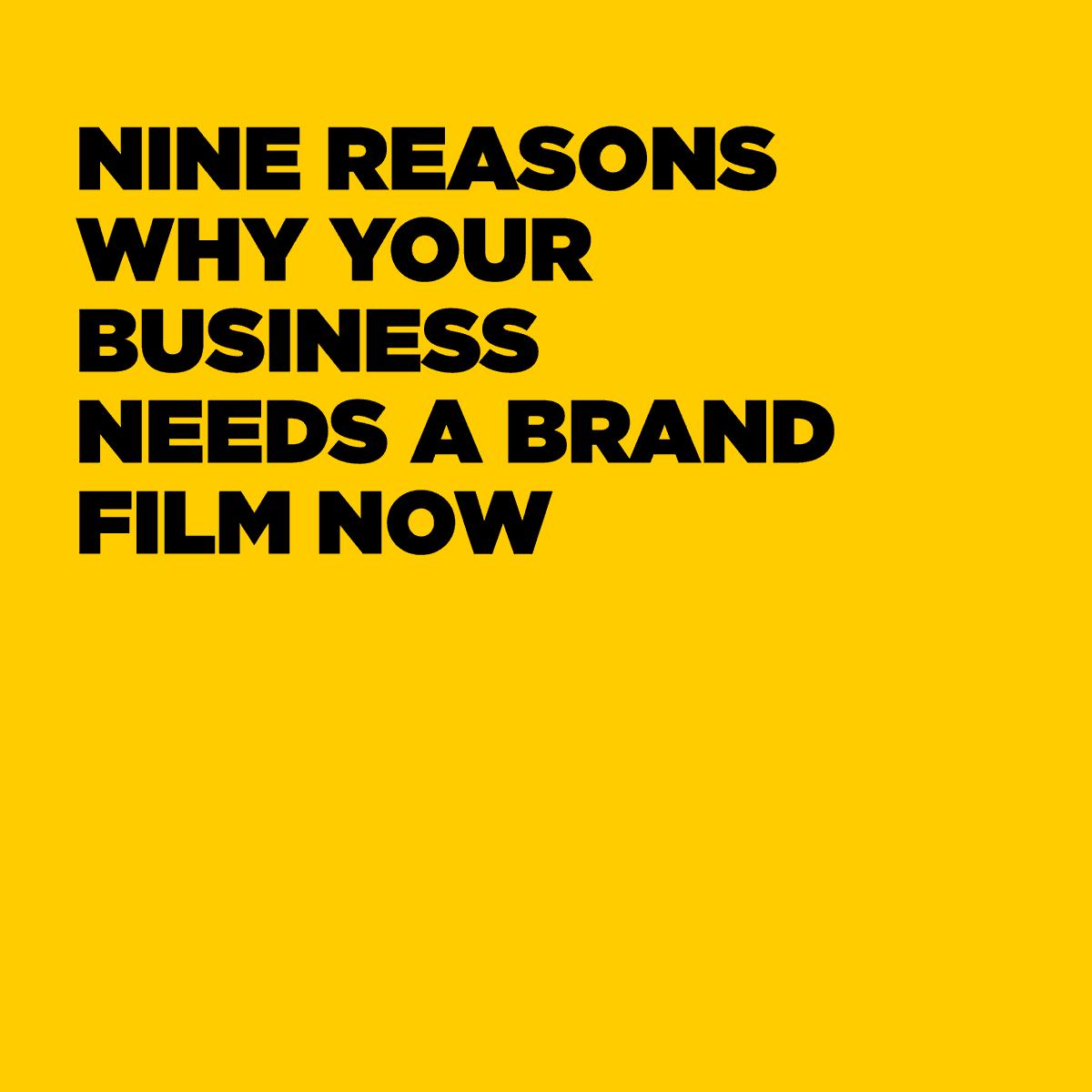1/

 🚨 If you don’t have a Brand Film, your business is leaving money on the table.

Here are 9 underrated reasons your brand needs a film — and where to use it for maximum impact. 🎥👇