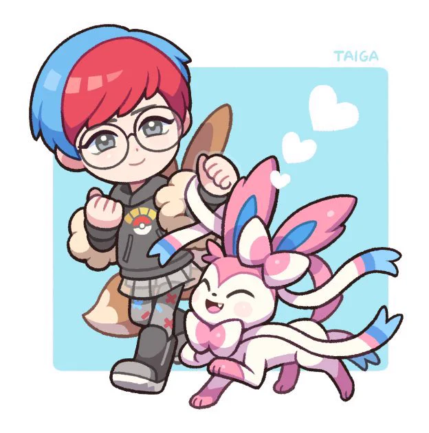 ボタンとニンフィア FA(Penny &amp; Sylveon) 
