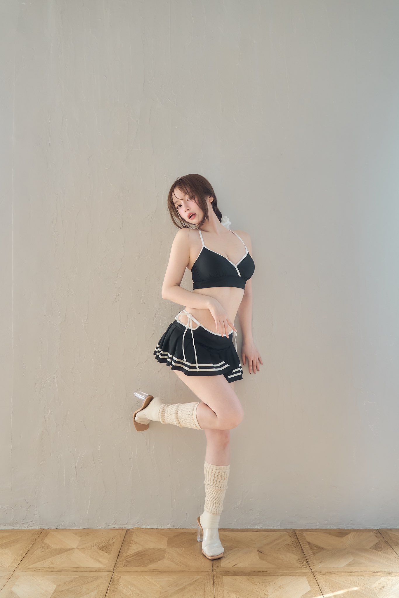 【即日発送】andmary Coco pleats swimwear ホワイト ANDMARY】Coco pleats swimwear