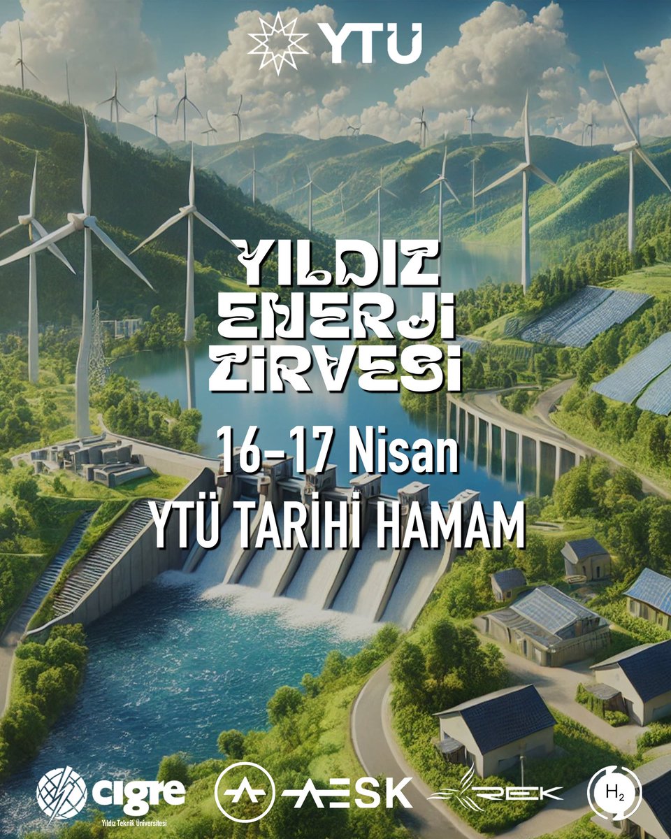 YTÜ’de Enerji Güç Birliği: Yıldız Enerji Zirvesi Başlıyor! 🔋

YTÜ’nün dört öncü enerji kulübü enerjinin geleceğine yön vermek üzere güçlerini birleştiriyor.
🤝 CIGRE, AESK, REK, HİDTEK

“Risklerden Fırsatlara: Enerjinin Geleceği” temasıyla düzenlenecek olan zirvede, sektörün