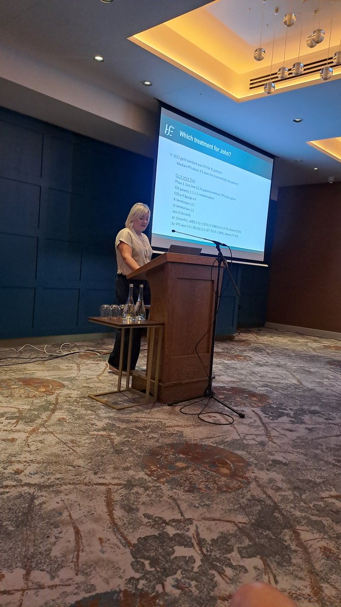 Emma Lane from CUH and Ger Walpole from Sligo UH bringing us through CLL; diagnosis, treatment and beyond! Thanks Emma and Ger.